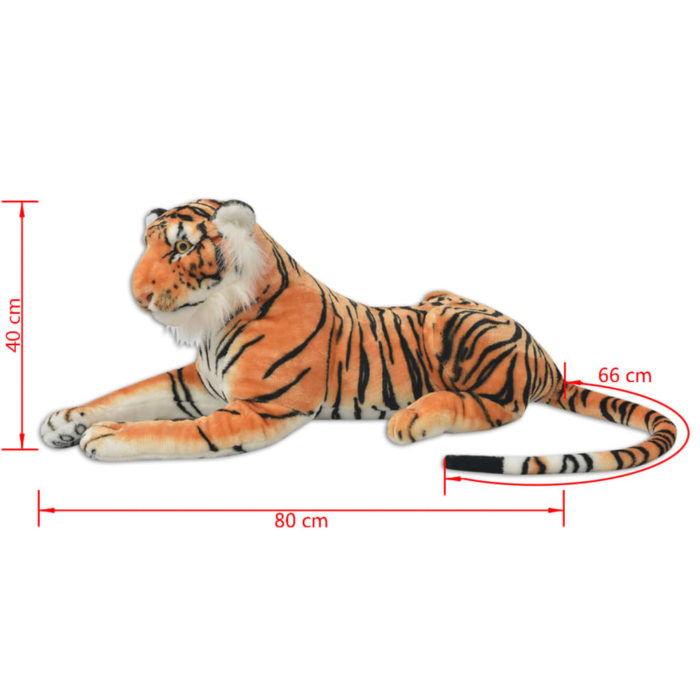 vidaXL Tigerleke Plysj Brun XXL