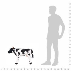 vidaXL Stående lekeku plysj svart og hvit XXL