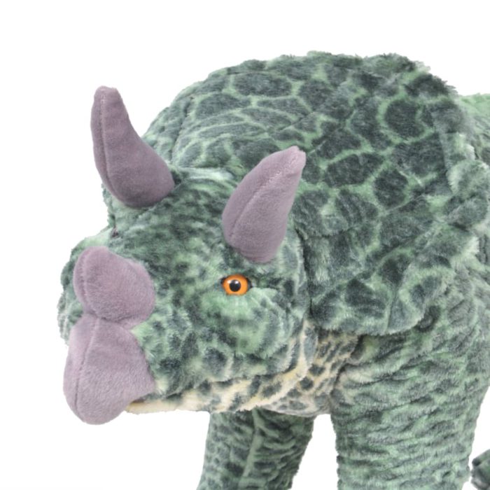 vidaXL Stående lekedinosaur triceratops grønn XXL