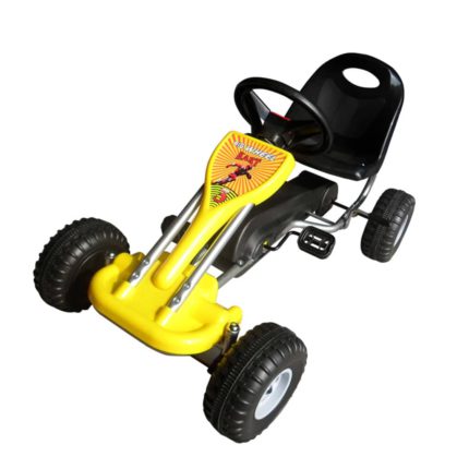 vidaXL Pedal-go-kart gul