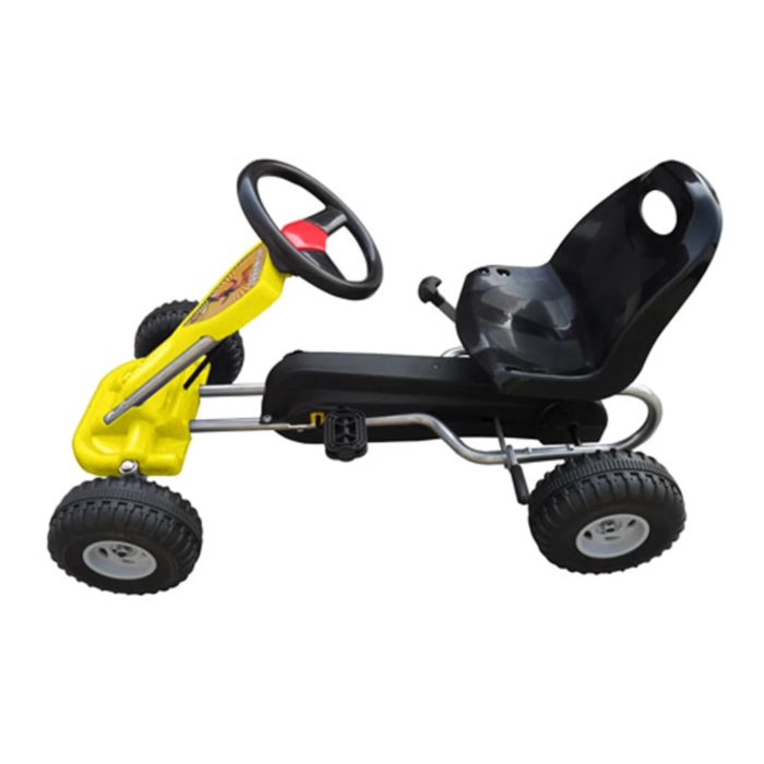 vidaXL Pedal-go-kart gul