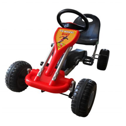 vidaXL Pedal-go-kart rød