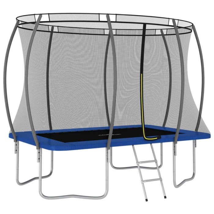 vidaXL Trampolinesett rektangulær 274x183x76 cm 150 kg