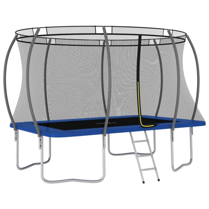 vidaXL Trampolinesett rektangulær 335x244x90 cm 150 kg