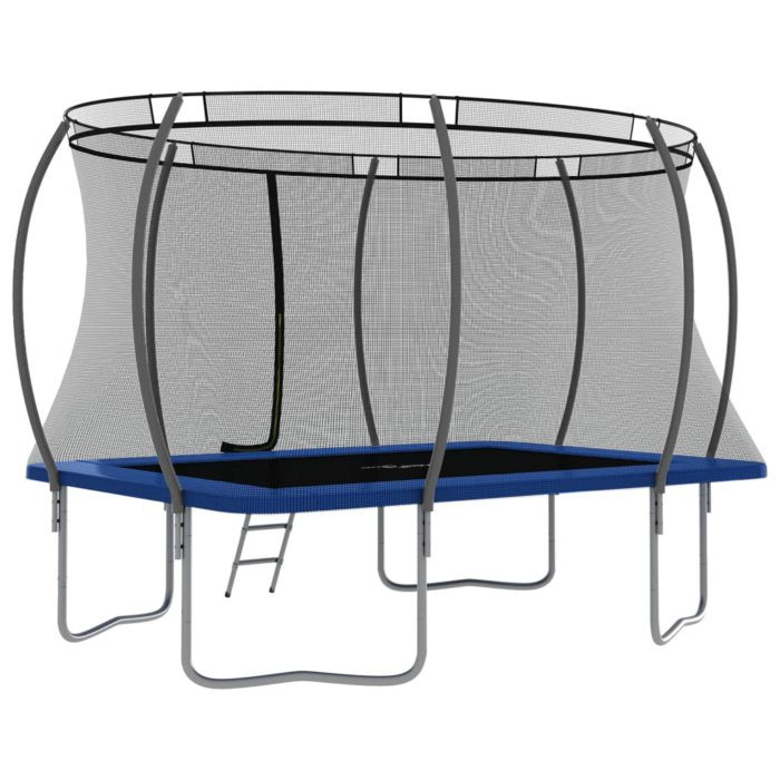 vidaXL Trampolinesett rektangulær 335x244x90 cm 150 kg