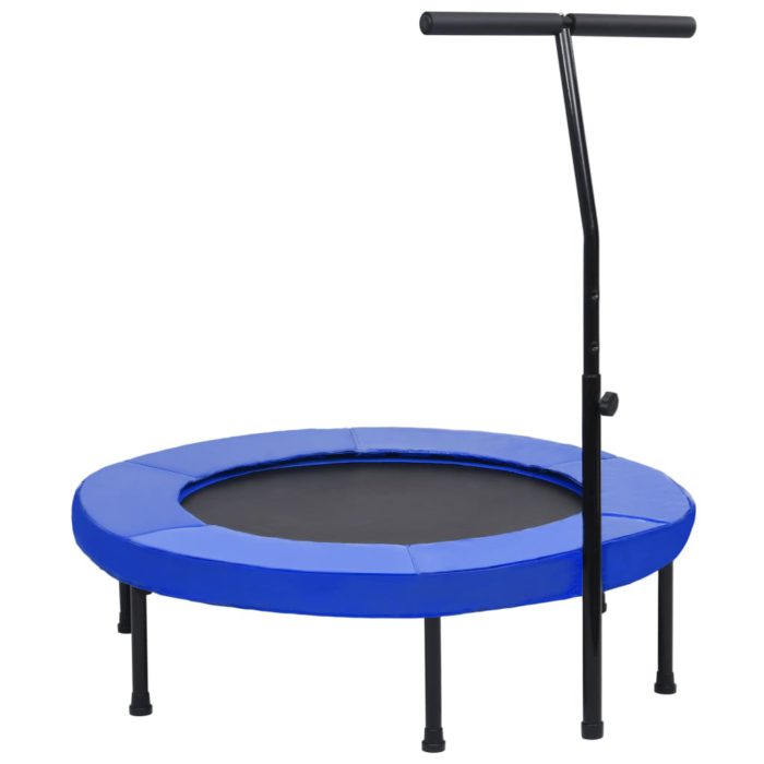 vidaXL Trim-trampoline med håndtak og sikkerhetspute 102 cm