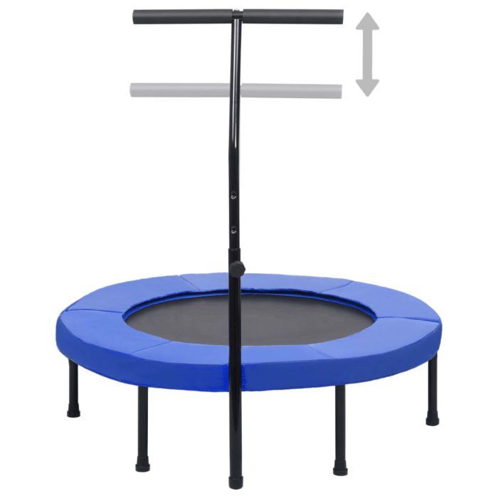 vidaXL Trim-trampoline med håndtak og sikkerhetspute 102 cm