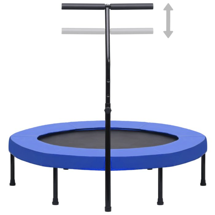 vidaXL Trim-trampoline med håndtak og sikkerhetspute 122 cm