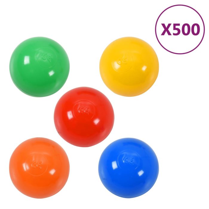 vidaXL Fargerike lekeballer for babybasseng 500 stk