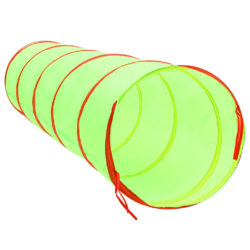 vidaXL Leketunnel for barn med 250 baller grønn 175 cm polyester