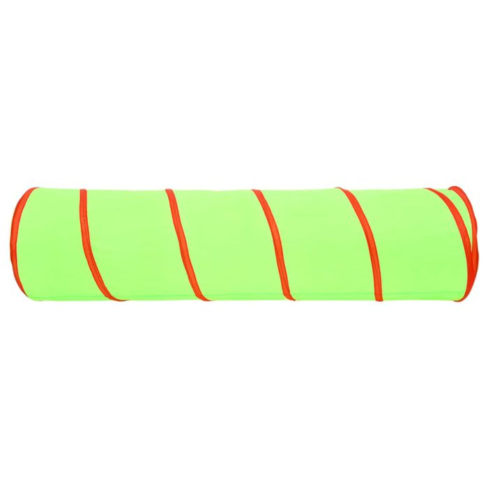 vidaXL Leketunnel for barn med 250 baller grønn 175 cm polyester