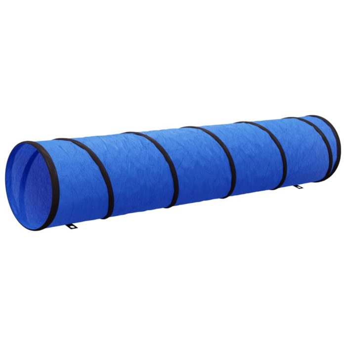 vidaXL Hundetunnel blå Ø 40×200 cm polyester