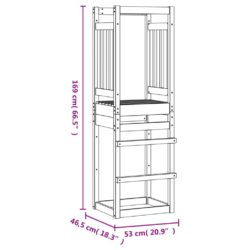 vidaXL Leketårn 53×46,5×169 cm heltre douglasgran