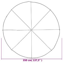 vidaXL Lekefallskjerm for barn Ø3,5 m stoff