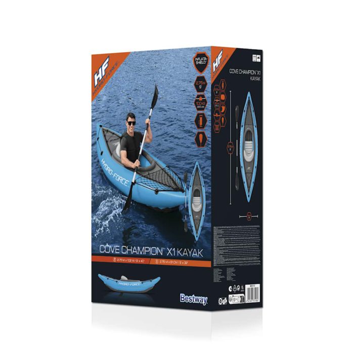 Bestway Oppblåsbar kajakk Hydro-Force 1 person