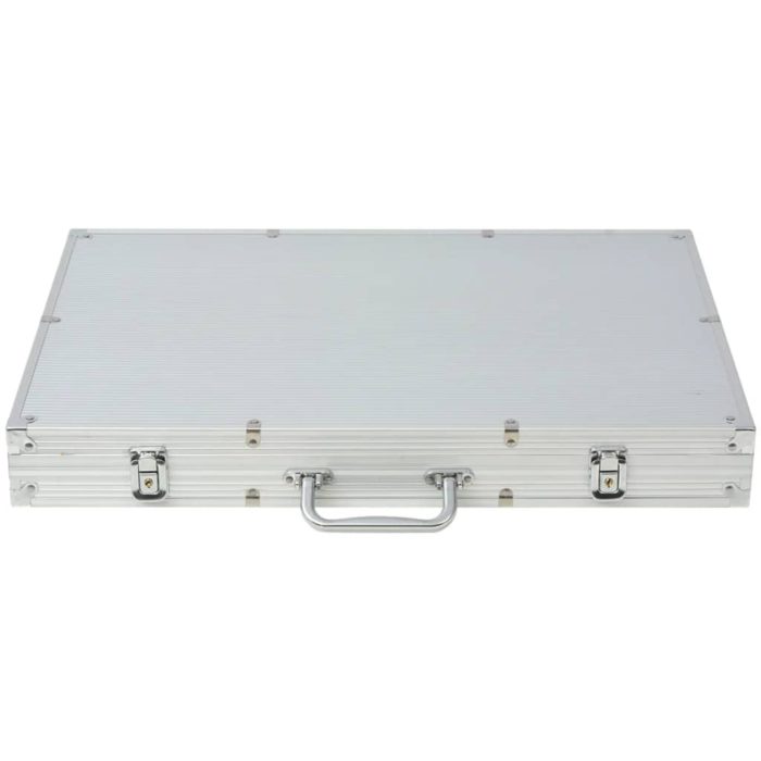 vidaXL Pokersett med 1000 sjetonger aluminium