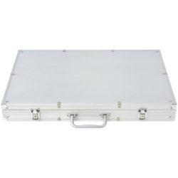 vidaXL Pokersett med 1000 laser-sjetonger aluminium