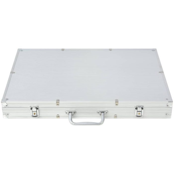 vidaXL Pokersett med 1000 laser-sjetonger aluminium