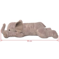 vidaXL Lekeelefant plysj XXL 95 cm