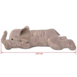 vidaXL Lekeelefant plysj XXL 120 cm