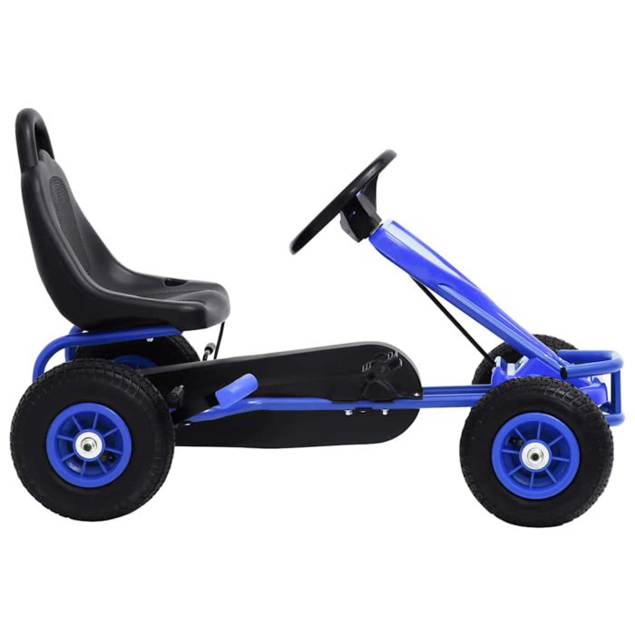 vidaXL Pedal-go-kart med pneumatiske dekk blå