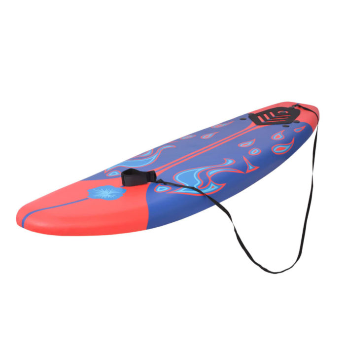 vidaXL Surfebrett blå og rød 170 cm