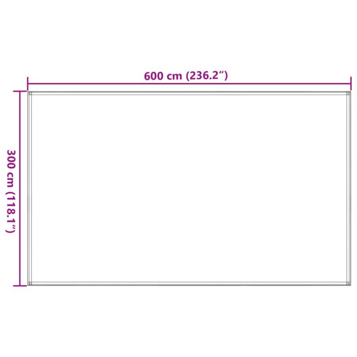 vidaXL Teltteppe 300×600 cm antrasitt