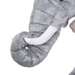 vidaXL Stående lekeelefant plysj grå XXL