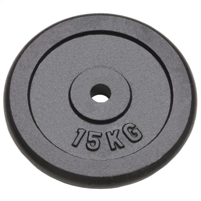 vidaXL Vektskiver 2 stk 2×15 kg støpejern