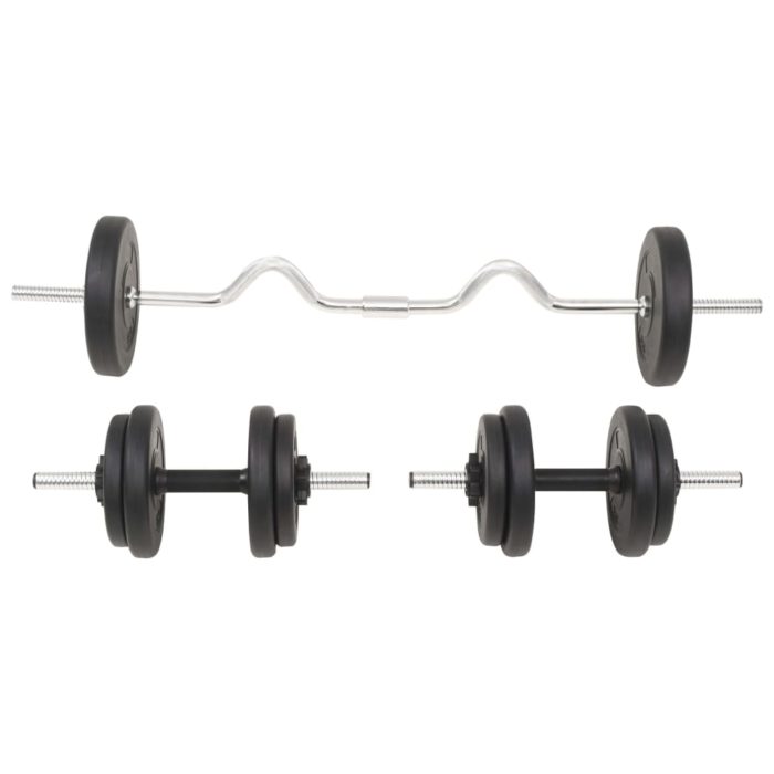 vidaXL Vektstang- og manualsett 30 kg