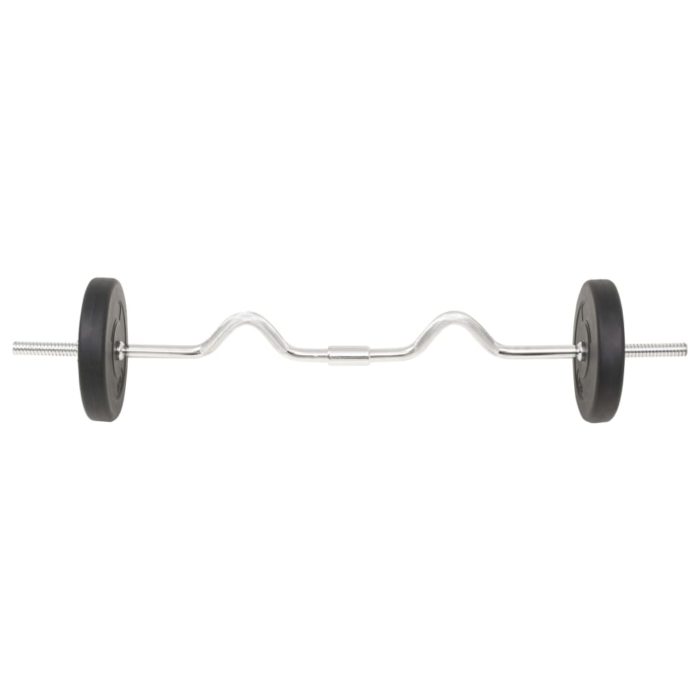 vidaXL Vektstang- og manualsett 30 kg