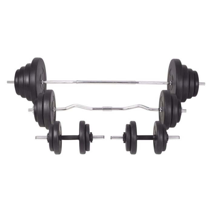 vidaXL Vektstang- og manualsett 120 kg