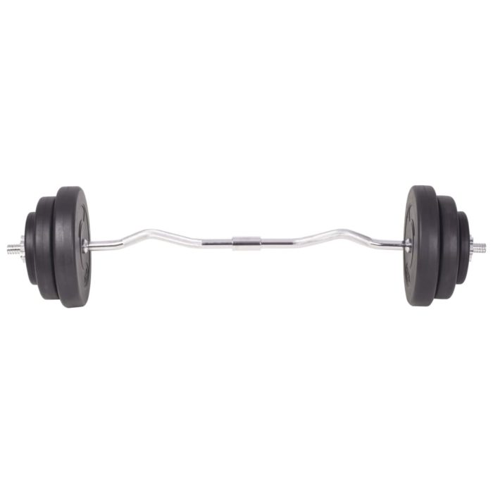 vidaXL Vektstang- og manualsett 120 kg