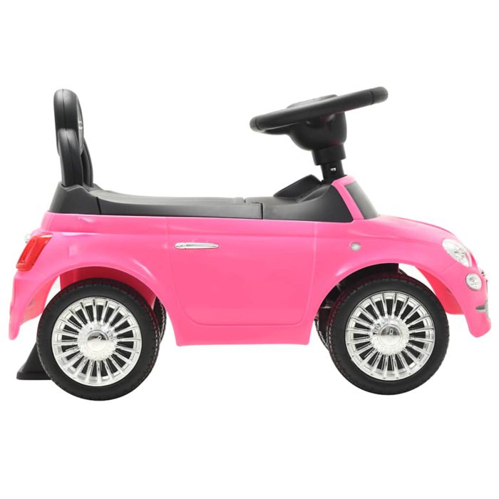 vidaXL Gåbil Fiat 500 rosa