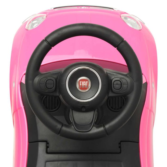 vidaXL Gåbil Fiat 500 rosa
