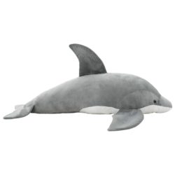 vidaXL Lekedelfin i plysj grå