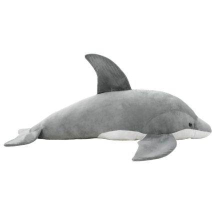 vidaXL Lekedelfin i plysj grå