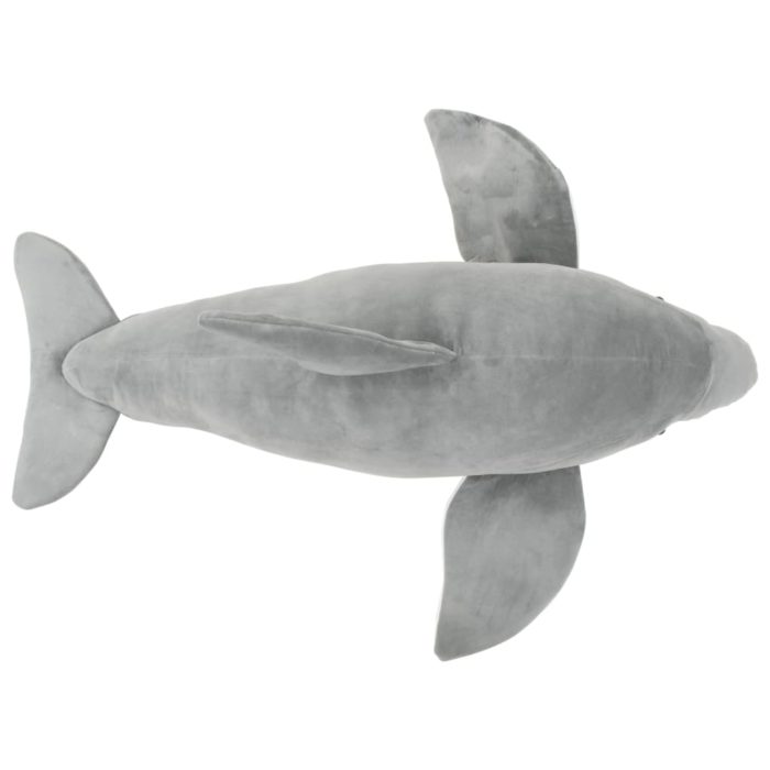 vidaXL Lekedelfin i plysj grå