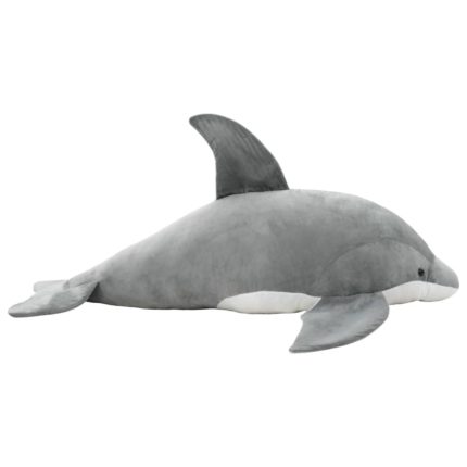 vidaXL Lekedelfin i plysj grå