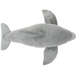 vidaXL Lekedelfin i plysj grå