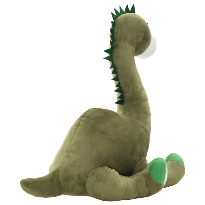 vidaXL Lekebrontosaurus i plysj grønn