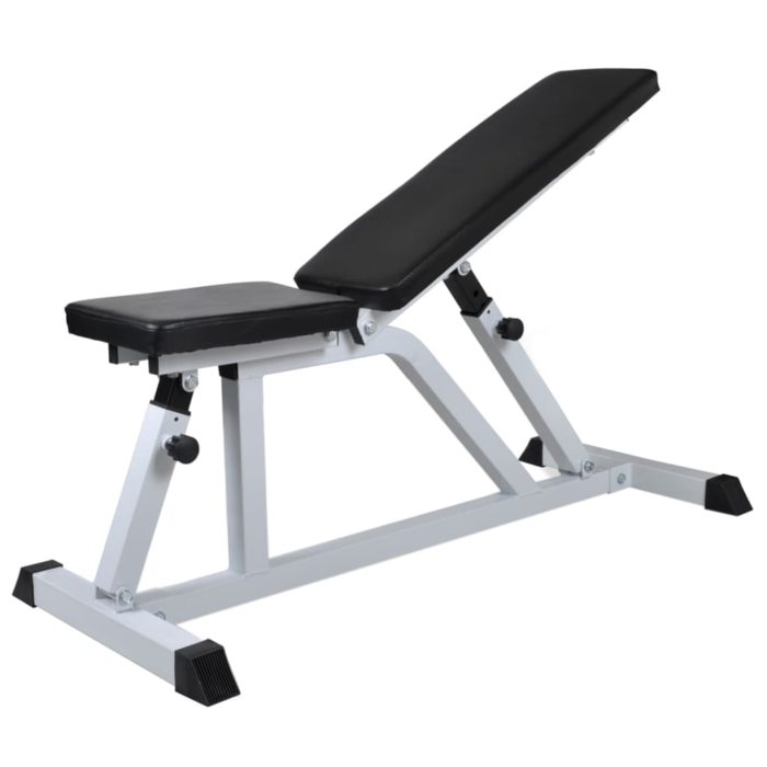 vidaXL Treningsbenk med vektstang og manualsett 30,5 kg