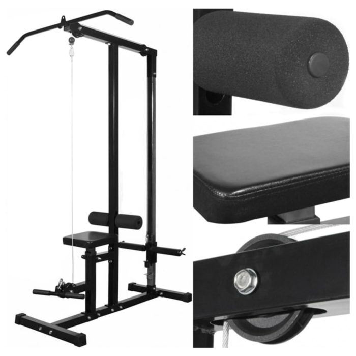vidaXL Treningstårn med vektstang- og manualsett 30,5 kg