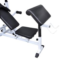 vidaXL Vektbenk med vektstativ, vektstang og manualsett 120kg