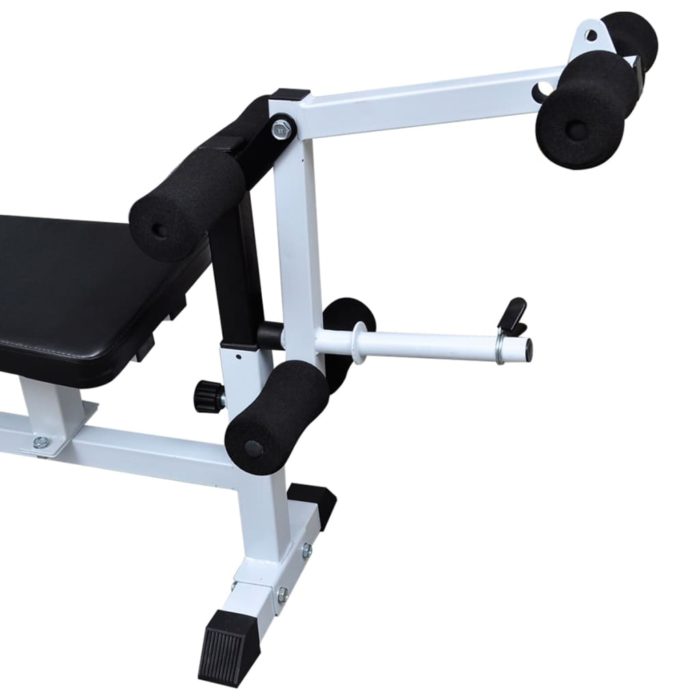 vidaXL Vektbenk med vektstativ, vektstang og manualsett 120kg
