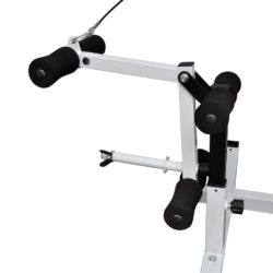 vidaXL Vektbenk med vektstativ, vektstang og manualsett 120kg