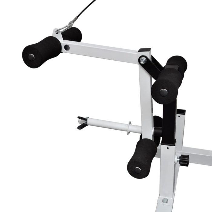 vidaXL Vektbenk med vektstativ, vektstang og manualsett 120kg