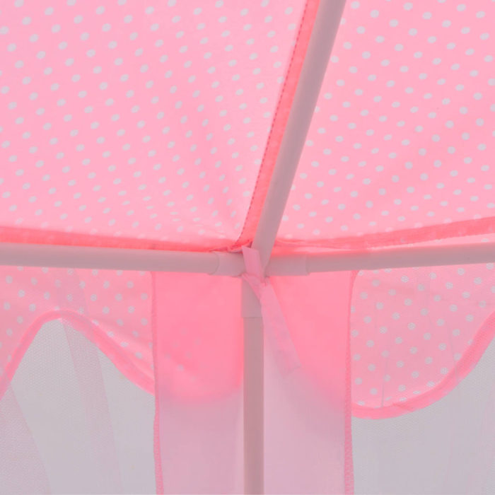 vidaXL Prinsessetelt rosa