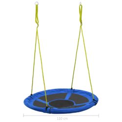 vidaXL Huske 110 cm 100 kg blå