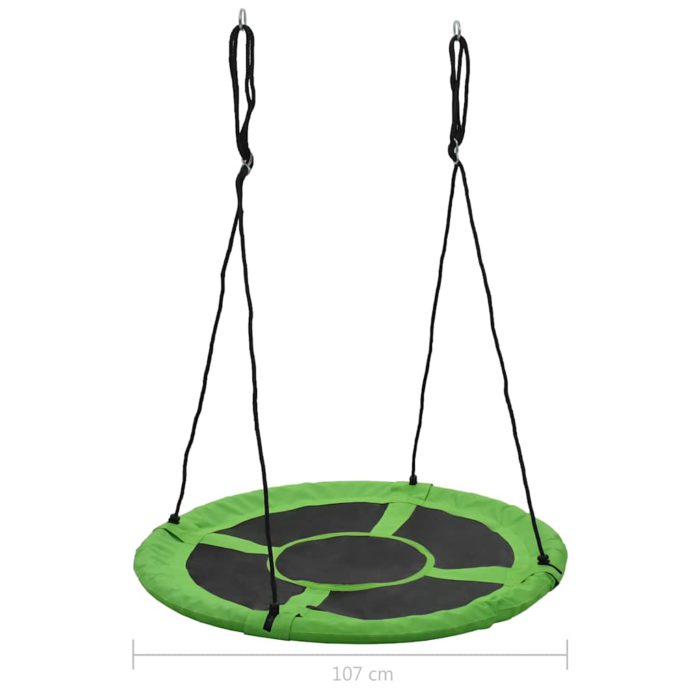 vidaXL Huske 110 cm 100 kg grønn